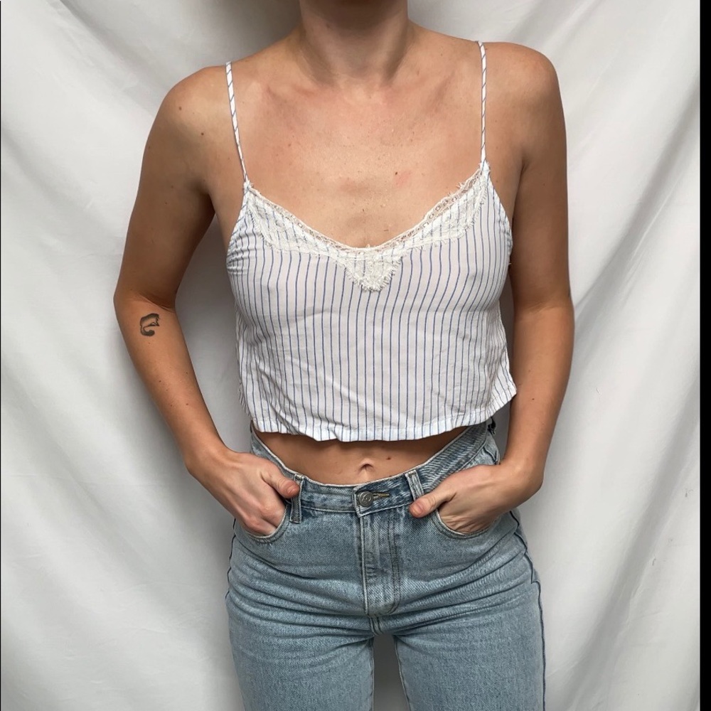 Striped Crop Top